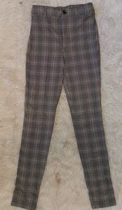 Plaid Skinny Pants